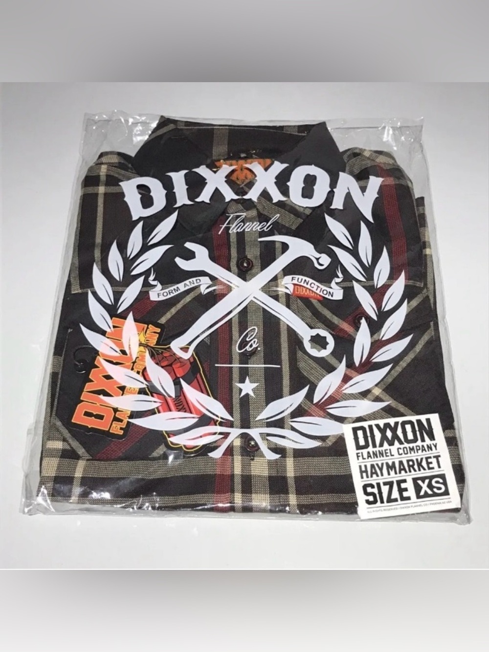 Dixxon HAYMARKET Flannel Shirt Mens X-Small NIB